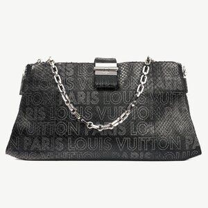 Louis Vuitton AW/08 Runway Lutece Black Perfore Python Shoulder Bag
